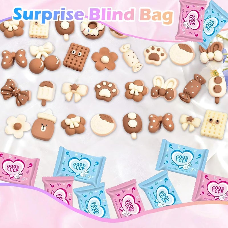 CIYOJA 50PCS Coffee Brown Food Resin Blind Bags: Mini Cute Charms for Crafts, DIY Phone Case Decorations, Scrapbooking & Resin Miniatures - Image 5